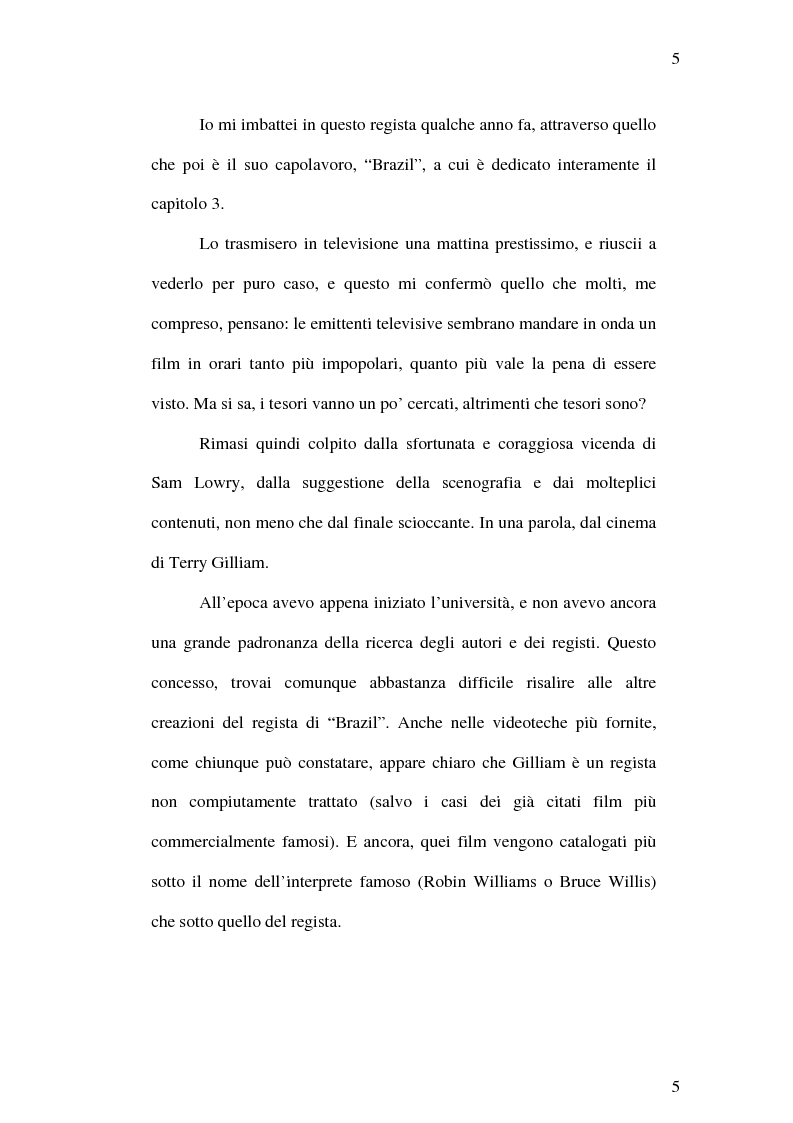Anteprima della tesi: Il cinema di Terry Gilliam: isotopie dell' "altrove" e analisi di "Brazil", Pagina 4