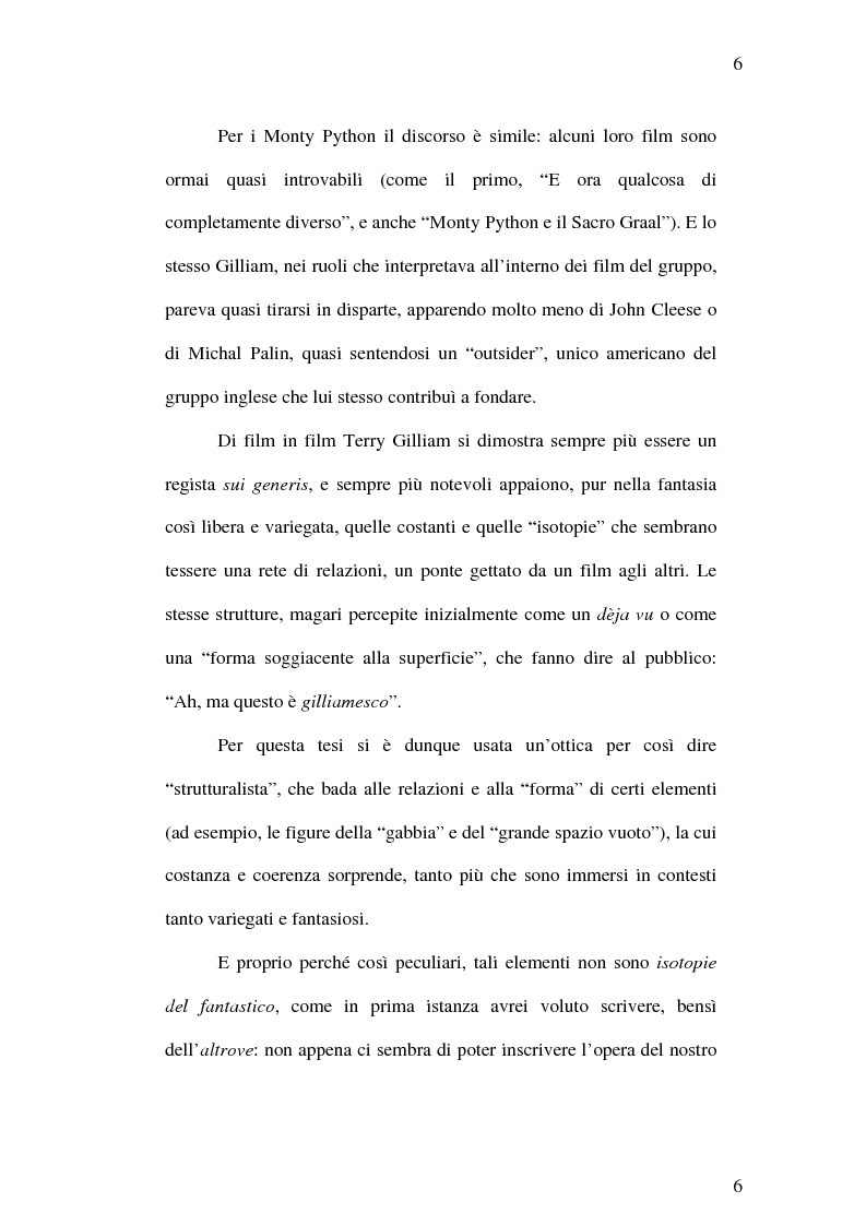 Anteprima della tesi: Il cinema di Terry Gilliam: isotopie dell' "altrove" e analisi di "Brazil", Pagina 5