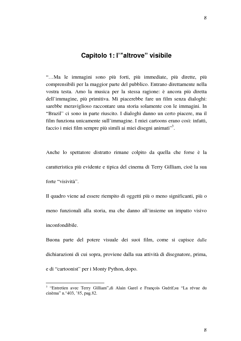 Anteprima della tesi: Il cinema di Terry Gilliam: isotopie dell' "altrove" e analisi di "Brazil", Pagina 7
