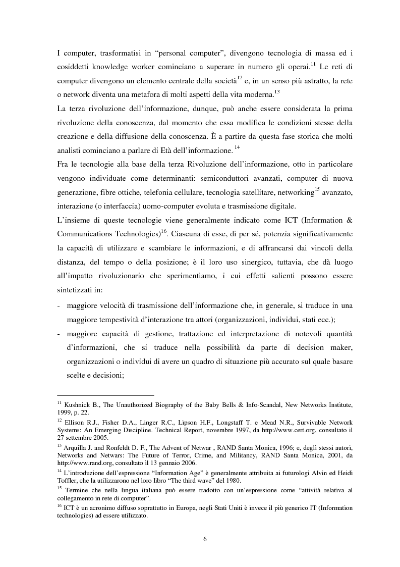Anteprima della tesi: La sicurezza del cyberspazio: analisi e considerazioni, Pagina 6