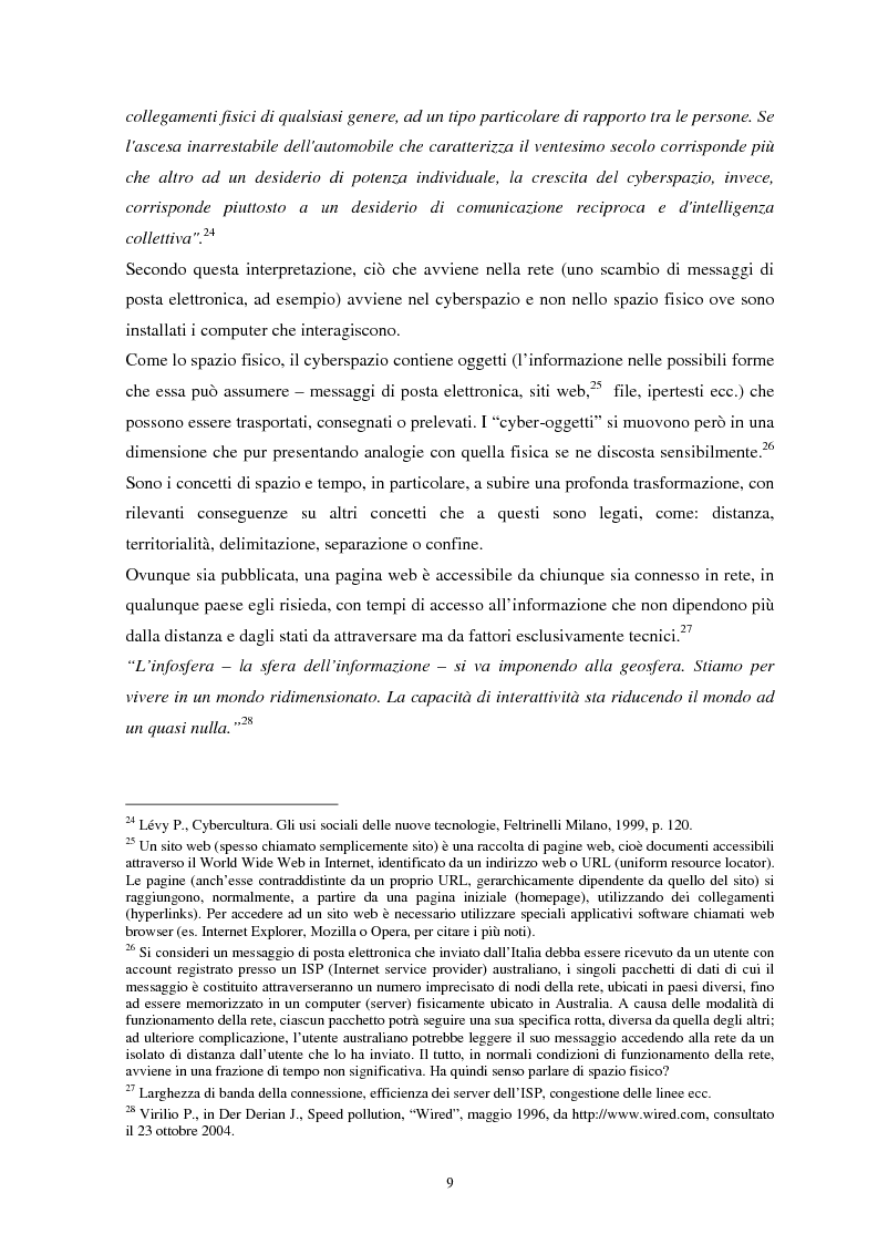Anteprima della tesi: La sicurezza del cyberspazio: analisi e considerazioni, Pagina 9