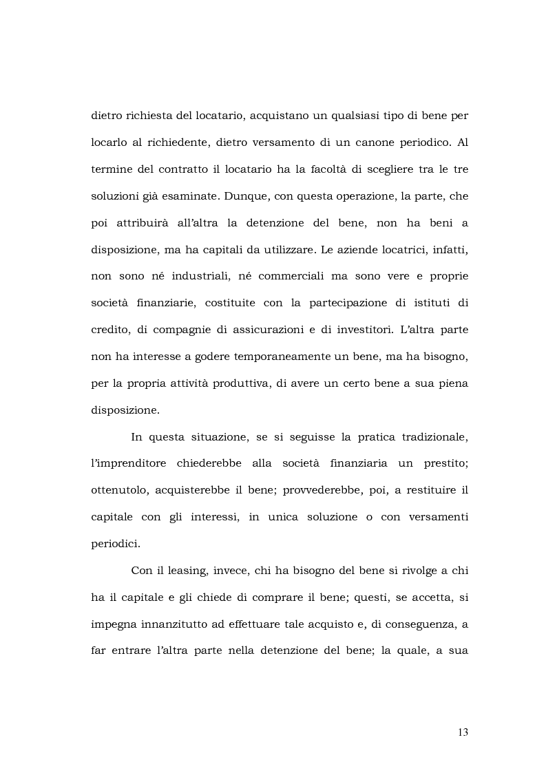 Anteprima della tesi: Il leasing in agricoltura, Pagina 10