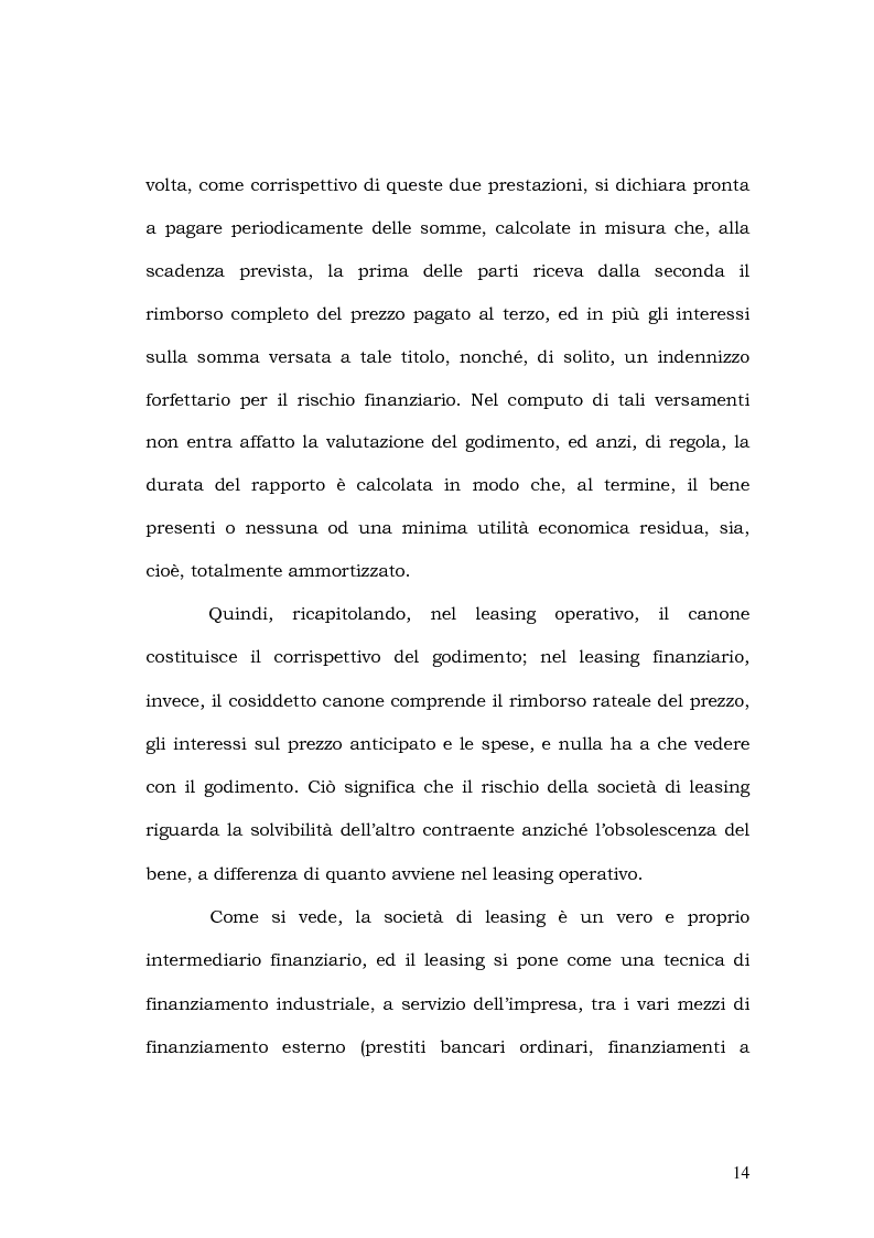 Anteprima della tesi: Il leasing in agricoltura, Pagina 11