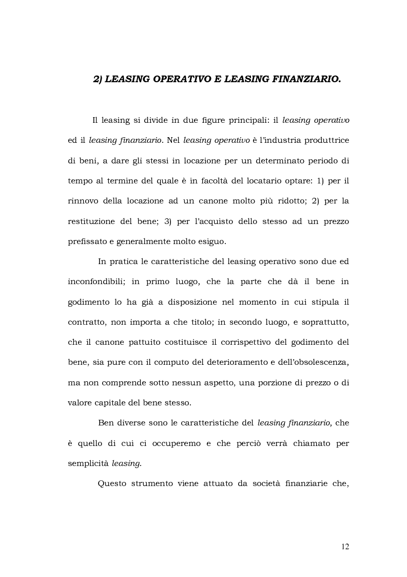 Anteprima della tesi: Il leasing in agricoltura, Pagina 9