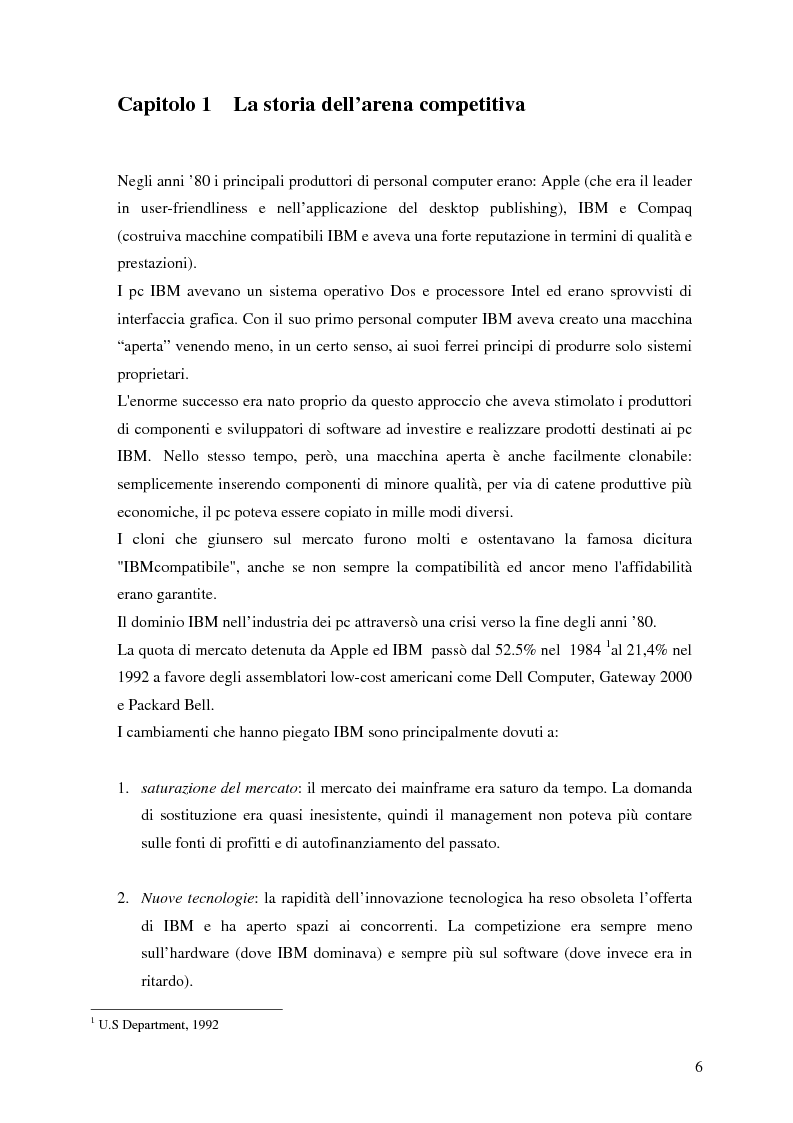 Anteprima della tesi: L'evoluzione della strategia di Apple Computer, Pagina 3