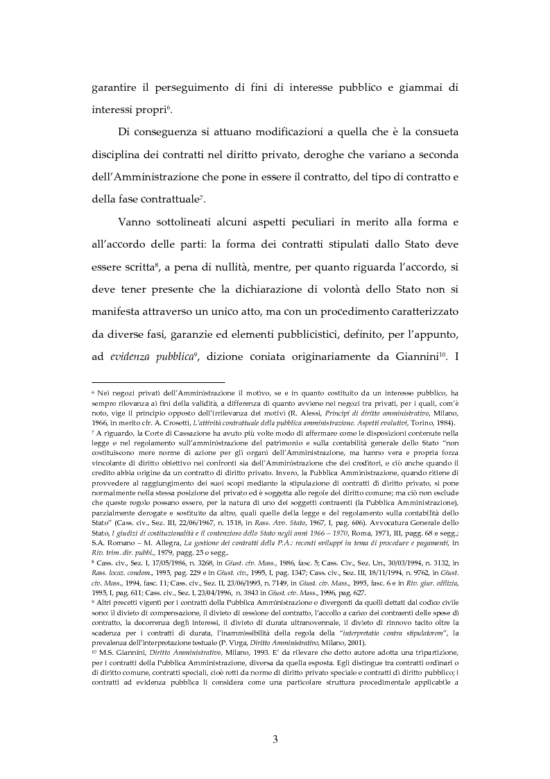 Anteprima della tesi: L'attività contrattuale per l'approvvigionamento di beni e servizi nell'amministrazione militare alla luce del nuovo codice dei contratti pubblici (D. Lgs. 163/2006), Pagina 3