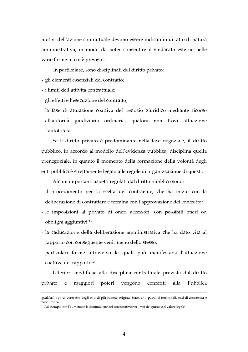 Anteprima della tesi: L'attività contrattuale per l'approvvigionamento di beni e servizi nell'amministrazione militare alla luce del nuovo codice dei contratti pubblici (D. Lgs. 163/2006), Pagina 4