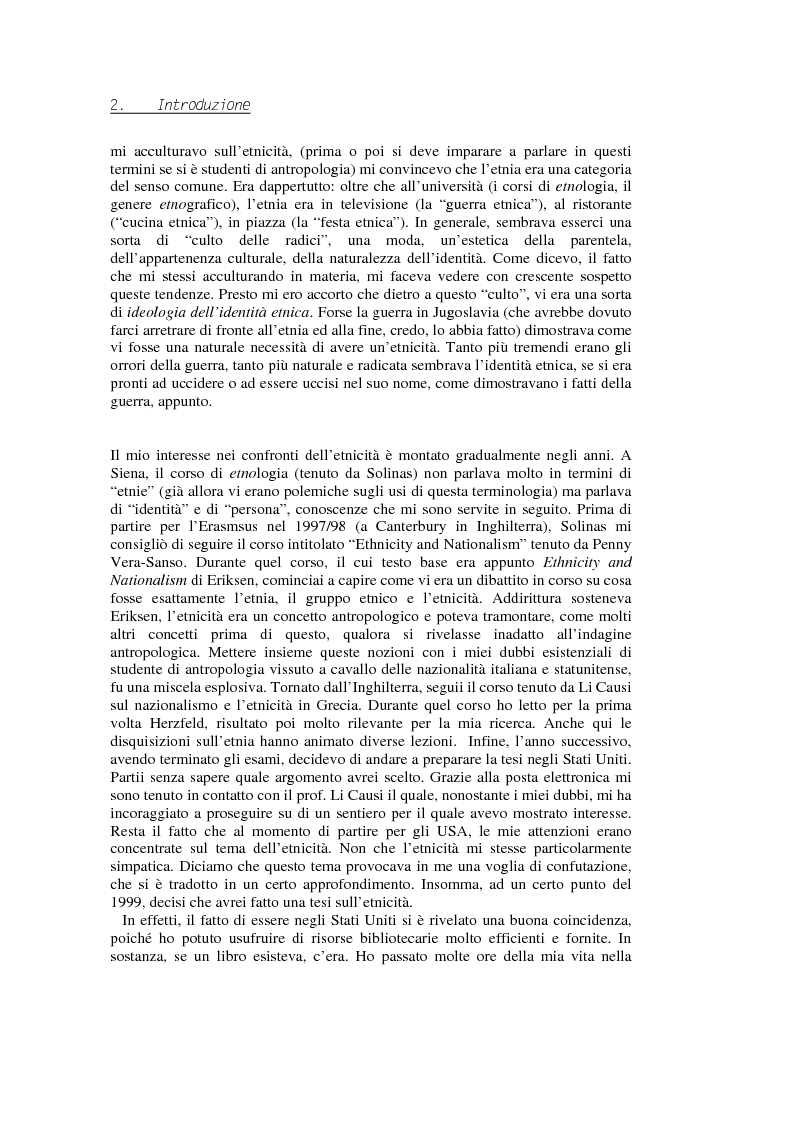 Anteprima della tesi: Evadere dall'Etnicità. Analisi e critica di una categoria dell'antropologia., Pagina 2