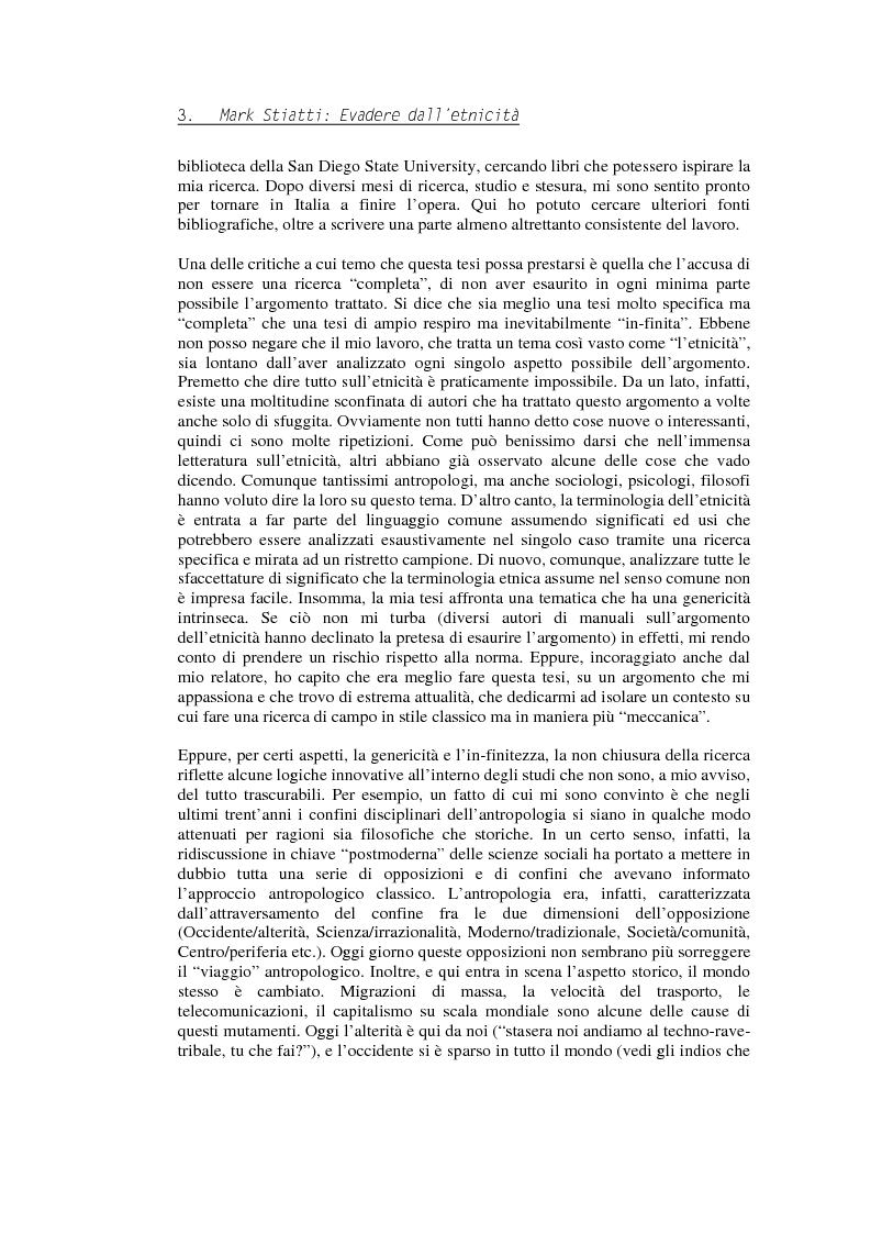 Anteprima della tesi: Evadere dall'Etnicità. Analisi e critica di una categoria dell'antropologia., Pagina 3