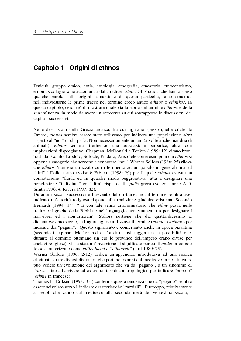 Anteprima della tesi: Evadere dall'Etnicità. Analisi e critica di una categoria dell'antropologia., Pagina 8