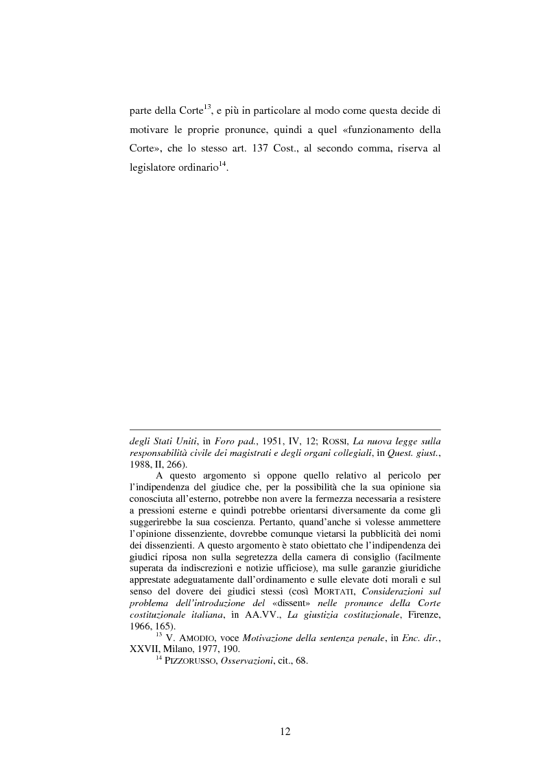 Anteprima della tesi: Dissenso e processo penale con giuria. Il ruolo del giudice dissenziente nel sistema processuale interno e di common law, Pagina 12