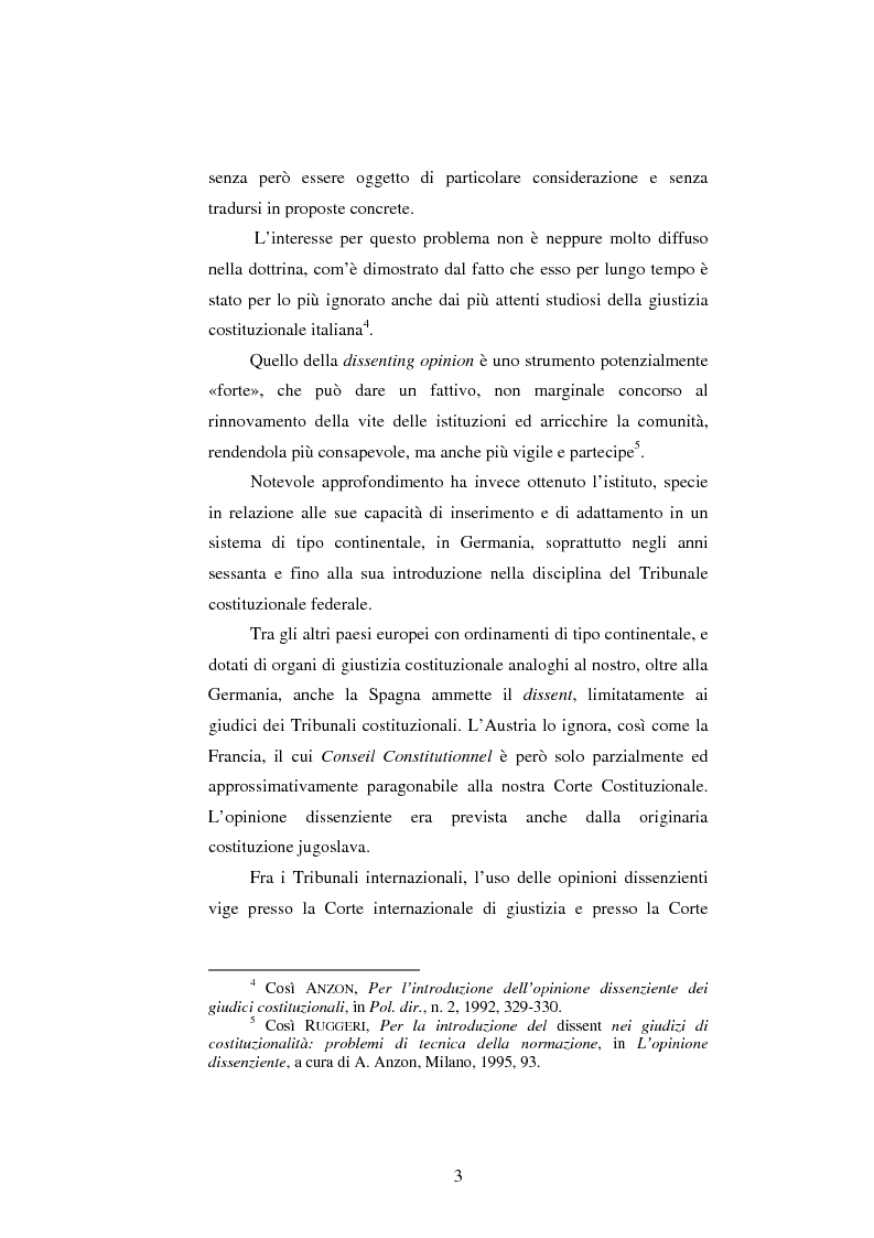 Anteprima della tesi: Dissenso e processo penale con giuria. Il ruolo del giudice dissenziente nel sistema processuale interno e di common law, Pagina 3