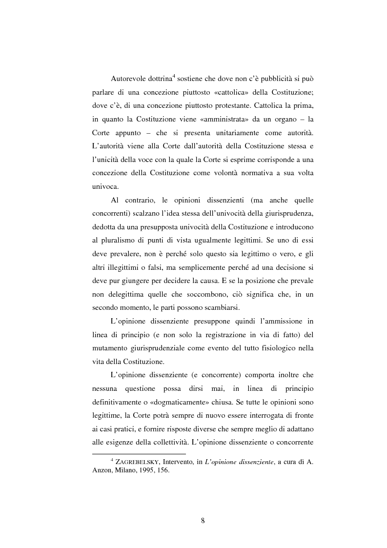 Anteprima della tesi: Dissenso e processo penale con giuria. Il ruolo del giudice dissenziente nel sistema processuale interno e di common law, Pagina 8