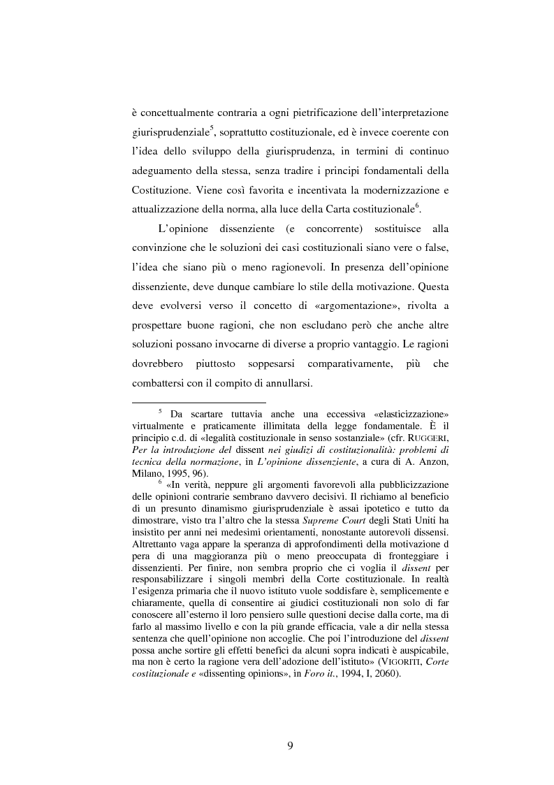 Anteprima della tesi: Dissenso e processo penale con giuria. Il ruolo del giudice dissenziente nel sistema processuale interno e di common law, Pagina 9