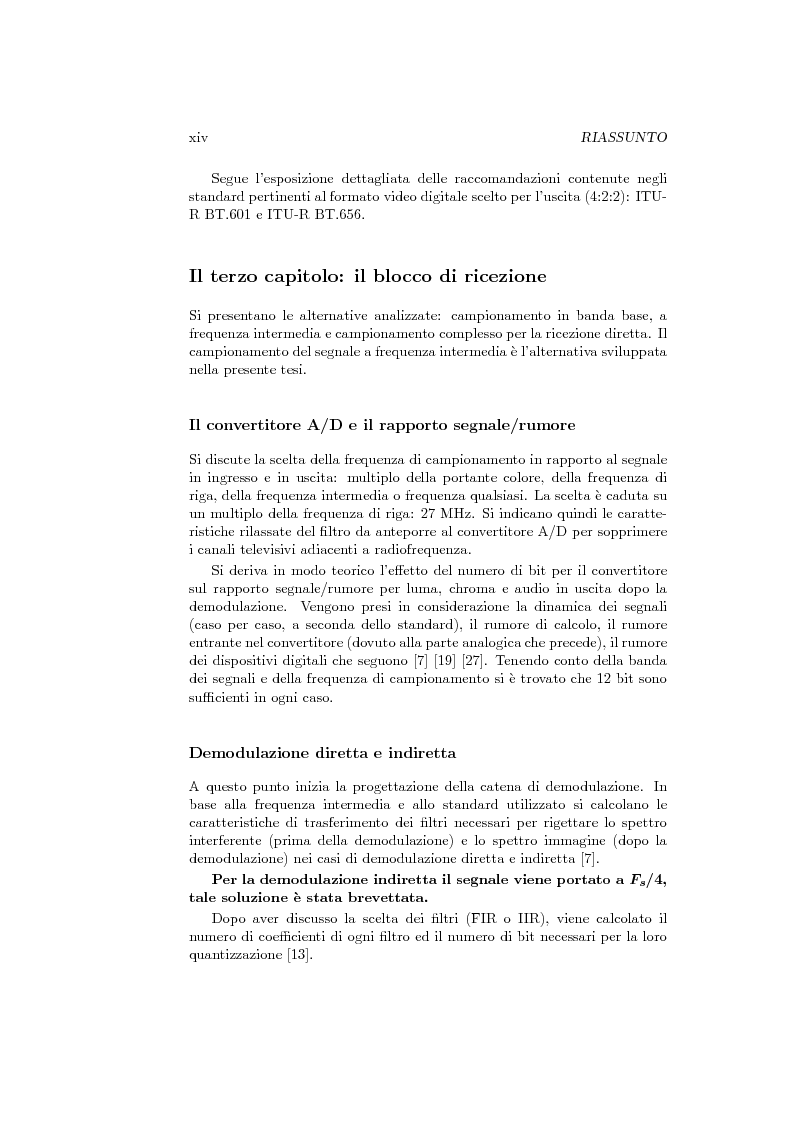 Anteprima della tesi: Ricevitore televisivo numerico., Pagina 6