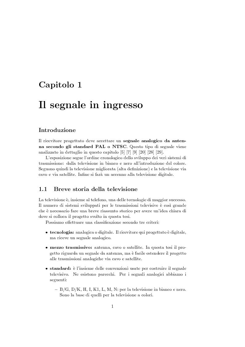 Anteprima della tesi: Ricevitore televisivo numerico., Pagina 9