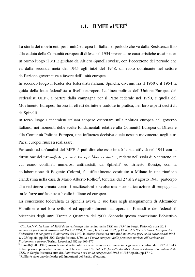 Anteprima della tesi: Il congresso del Popolo Europeo sulle pagine di Europa Federata, Pagina 3