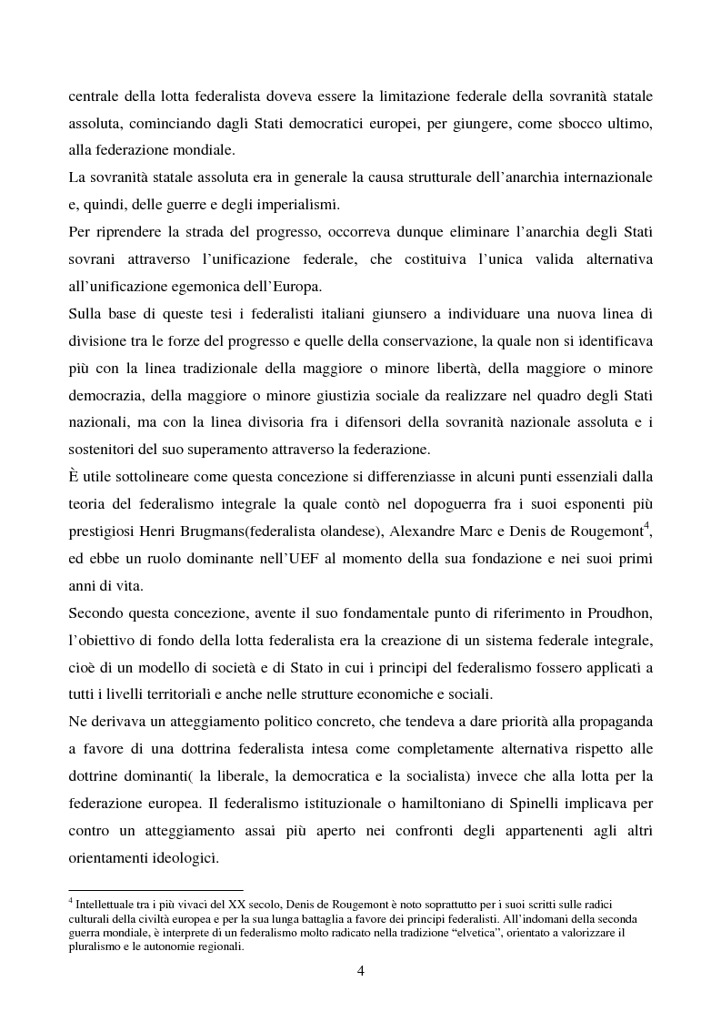 Anteprima della tesi: Il congresso del Popolo Europeo sulle pagine di Europa Federata, Pagina 4