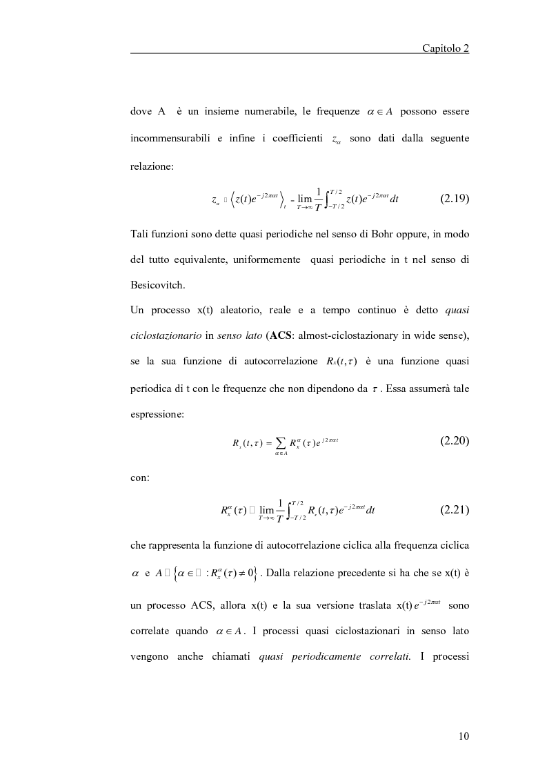 Anteprima della tesi: Filtraggio lineare di segnali ciclostazionari, Pagina 10
