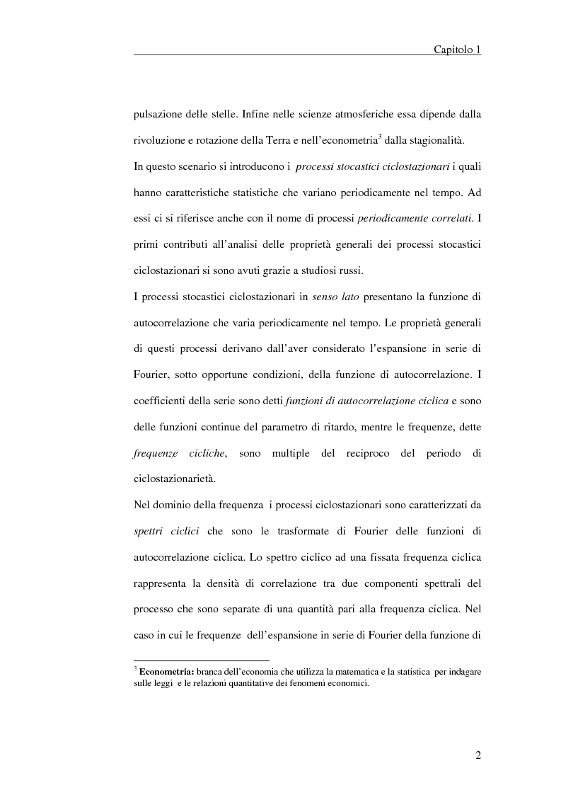 Anteprima della tesi: Filtraggio lineare di segnali ciclostazionari, Pagina 2
