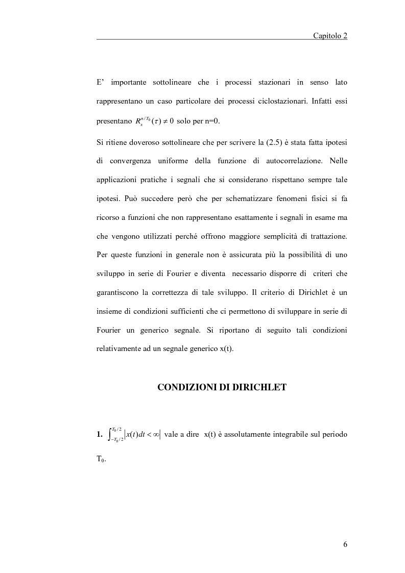 Anteprima della tesi: Filtraggio lineare di segnali ciclostazionari, Pagina 6