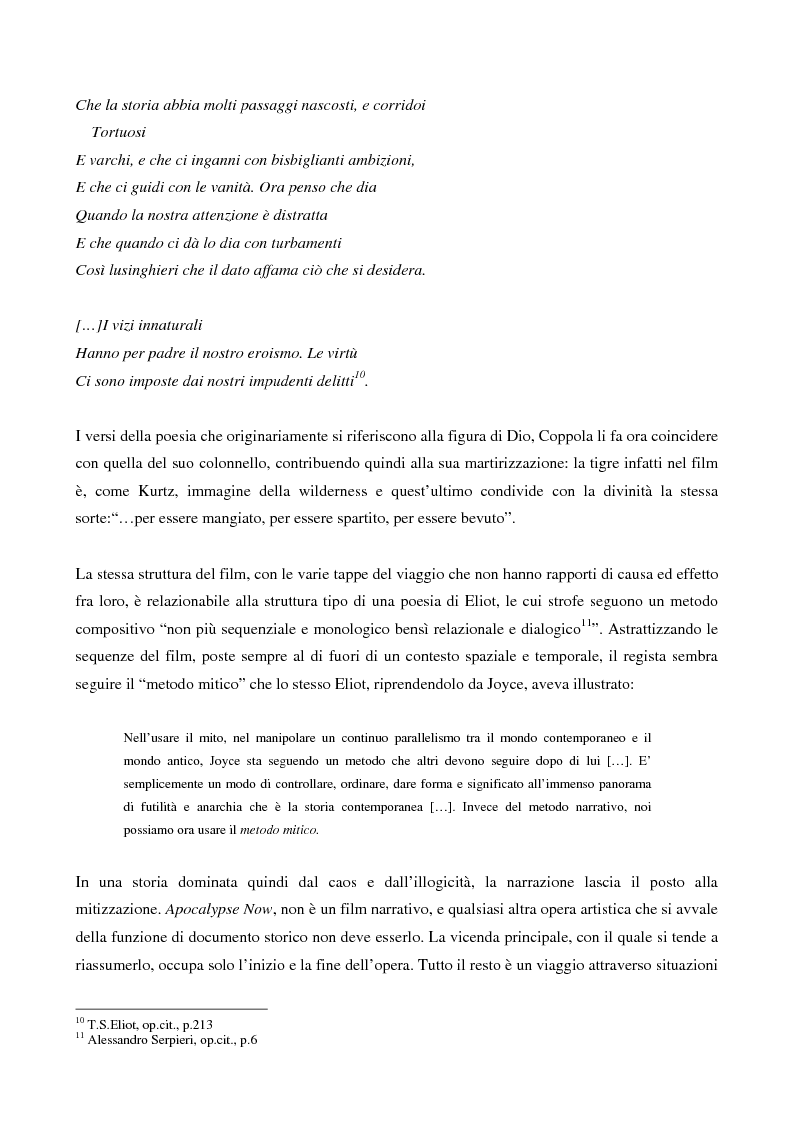 Anteprima della tesi: This is the end... Analisi testuale di Apocalypse Now di F.F.Coppola, Pagina 6
