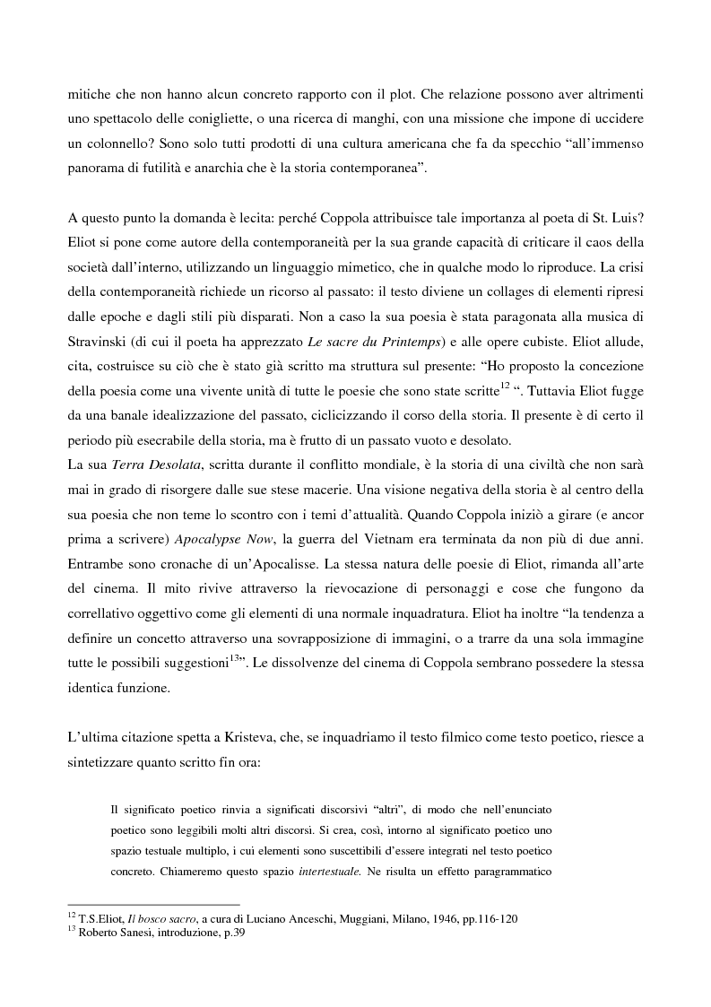 Anteprima della tesi: This is the end... Analisi testuale di Apocalypse Now di F.F.Coppola, Pagina 7