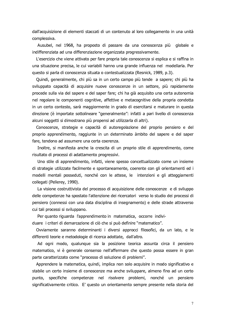 Anteprima della tesi: Il ragionamento matematico nei problemi impossibili, Pagina 6