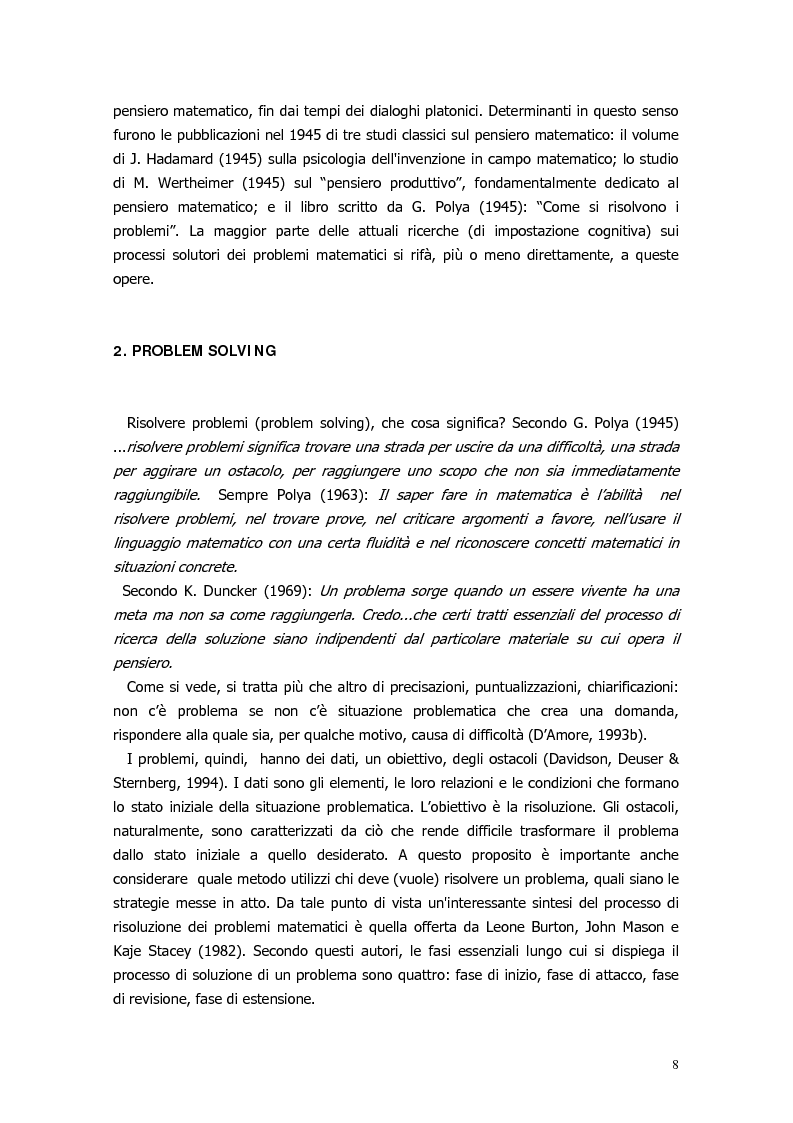 Anteprima della tesi: Il ragionamento matematico nei problemi impossibili, Pagina 7
