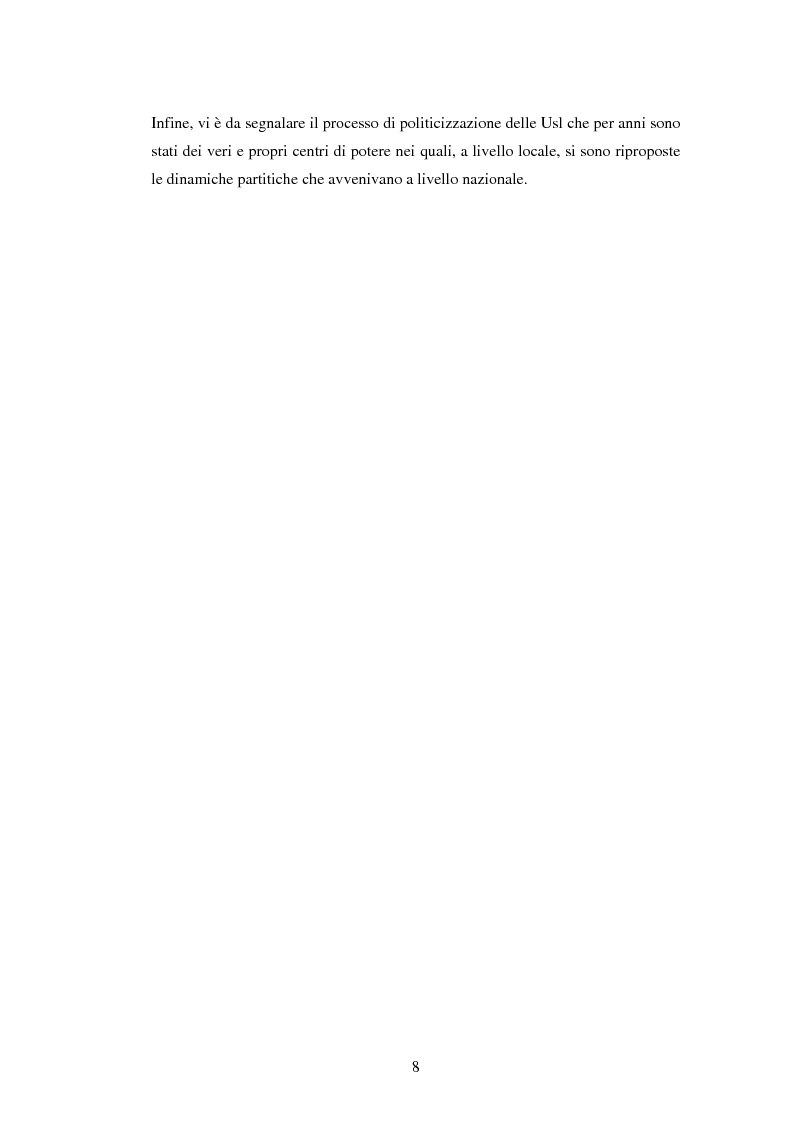Anteprima della tesi: La politica sanitaria in Italia: tre modelli regionali a confronto, Pagina 5