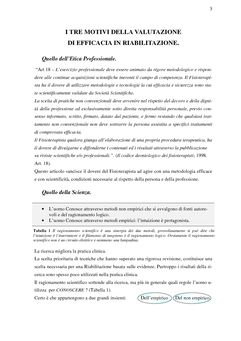 Anteprima della tesi: La riabilitazione basata sulle prove di efficacia, Pagina 3