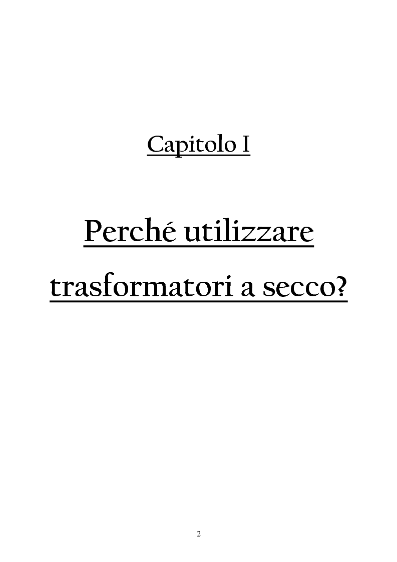 Anteprima della tesi: Trasformatori Inglobati in resina di conversione di trazione secondo la normativa IEC 61378, Pagina 3