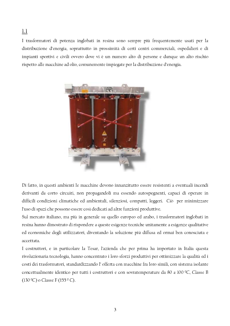Anteprima della tesi: Trasformatori Inglobati in resina di conversione di trazione secondo la normativa IEC 61378, Pagina 4