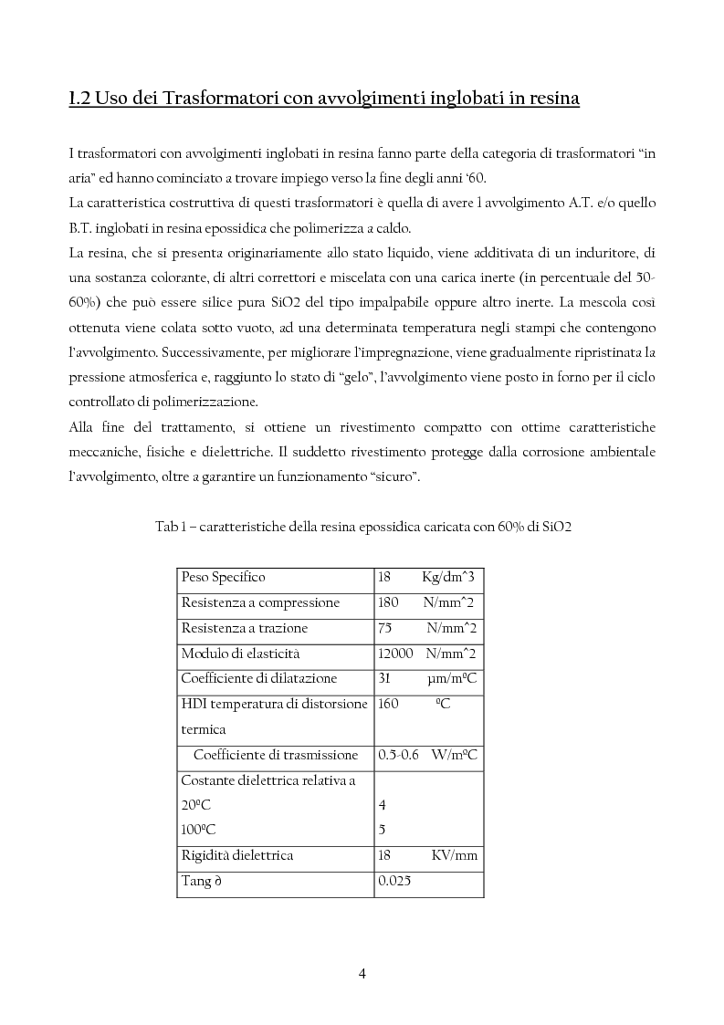Anteprima della tesi: Trasformatori Inglobati in resina di conversione di trazione secondo la normativa IEC 61378, Pagina 5
