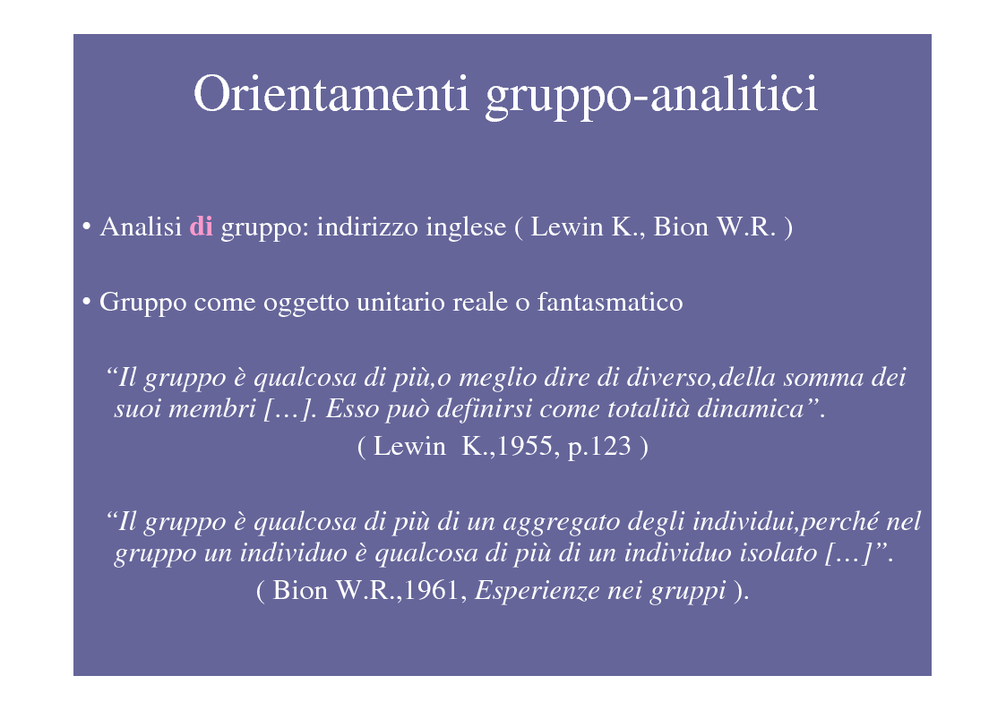 Anteprima della tesi: La psicoterapia di gruppo con pazienti psicotici e borderline. Esperienza d'èquipe in una C.T.R., Pagina 2