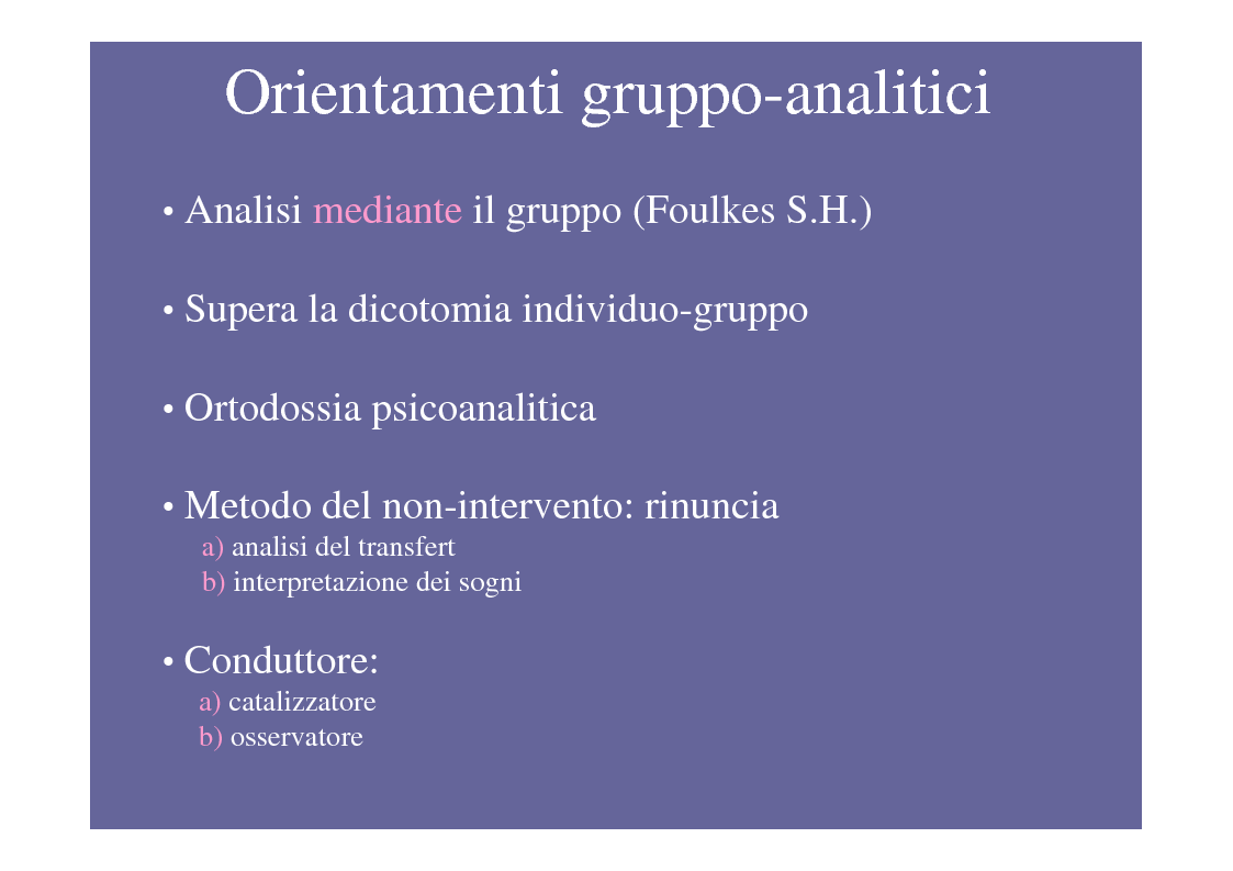 Anteprima della tesi: La psicoterapia di gruppo con pazienti psicotici e borderline. Esperienza d'èquipe in una C.T.R., Pagina 3