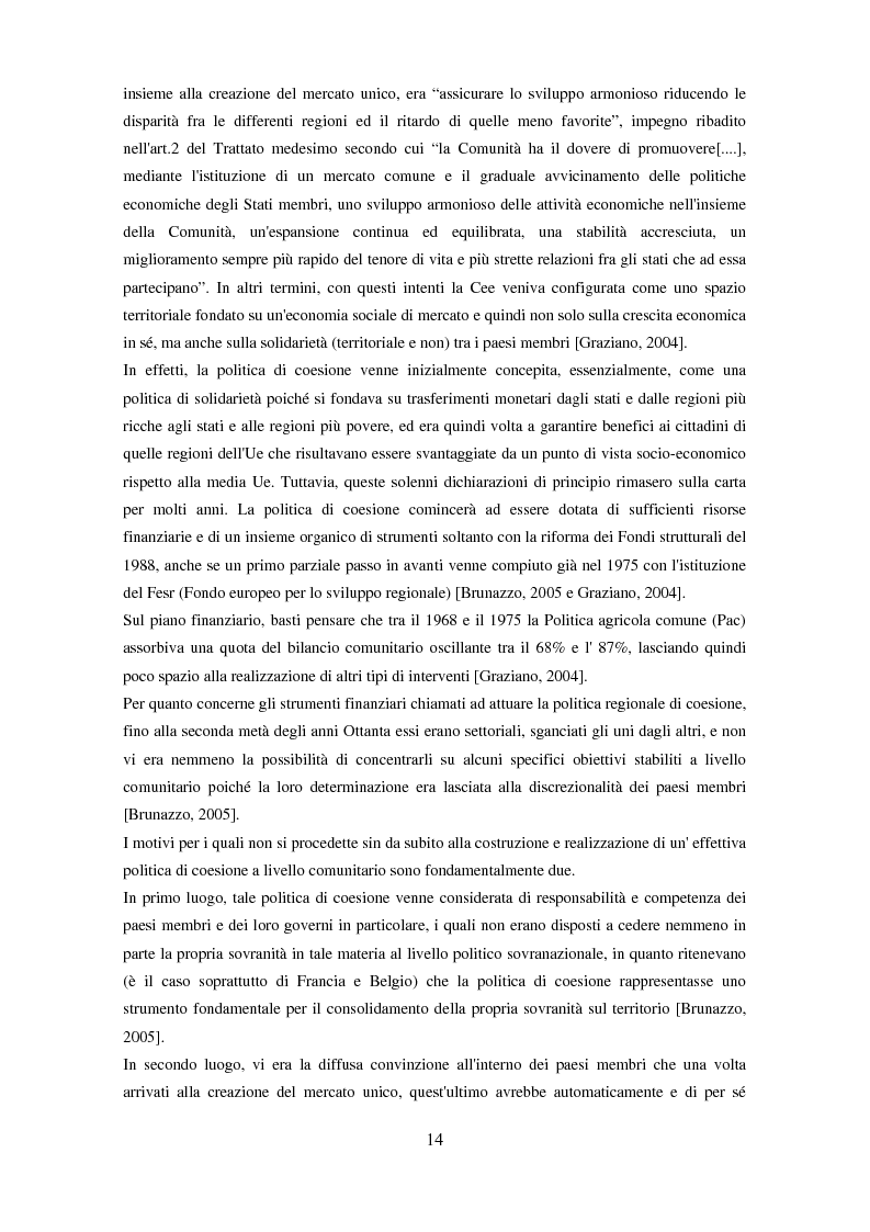 Anteprima della tesi: Il partenariato nel Fondo sociale europeo: i casi di Veneto ed Emilia-Romagna, Pagina 11