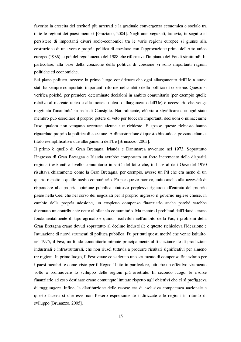 Anteprima della tesi: Il partenariato nel Fondo sociale europeo: i casi di Veneto ed Emilia-Romagna, Pagina 12