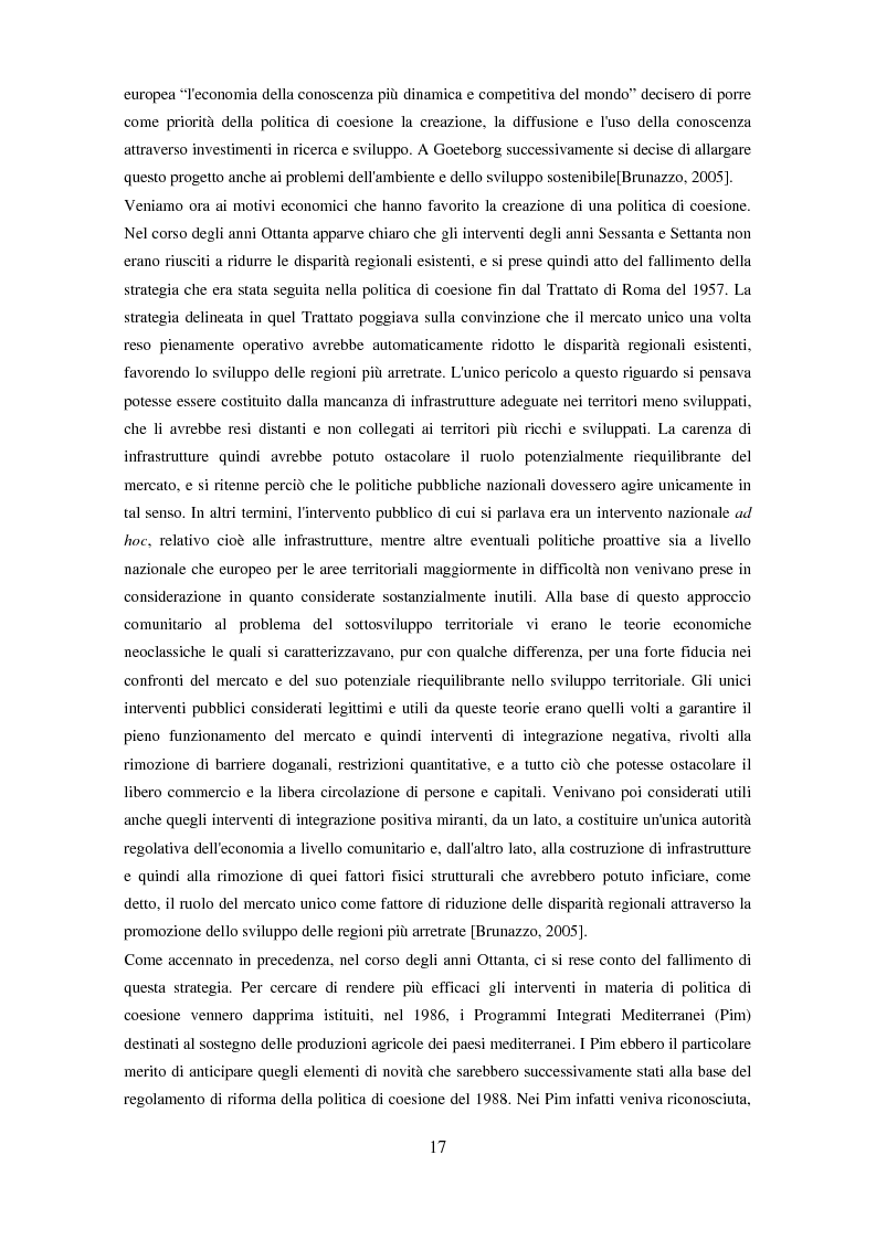 Anteprima della tesi: Il partenariato nel Fondo sociale europeo: i casi di Veneto ed Emilia-Romagna, Pagina 14