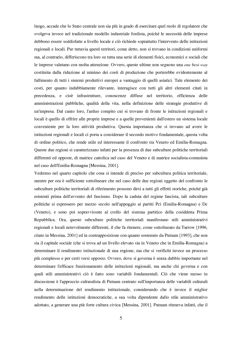 Anteprima della tesi: Il partenariato nel Fondo sociale europeo: i casi di Veneto ed Emilia-Romagna, Pagina 2