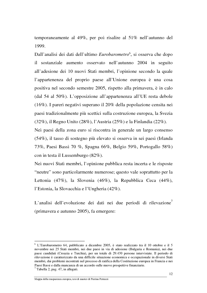 Anteprima della tesi: Mappa della trasparenza europea. Analisi, comparazione di casi e proposte, Pagina 10