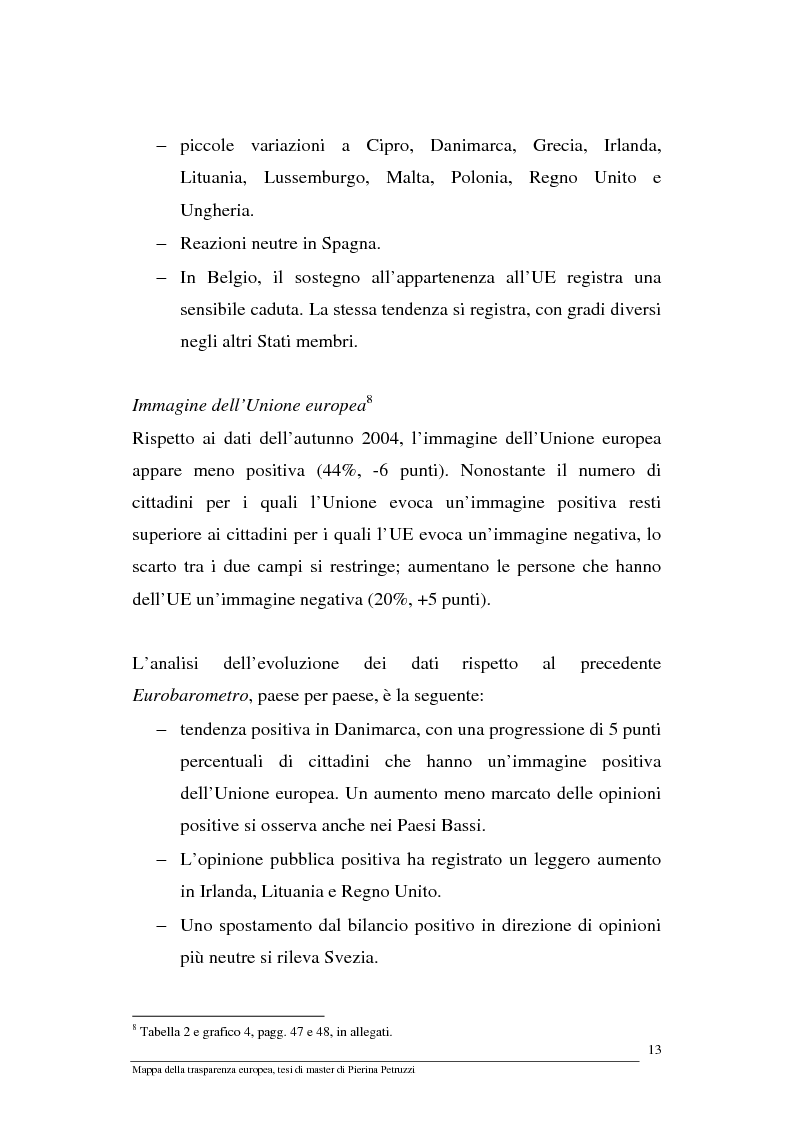 Anteprima della tesi: Mappa della trasparenza europea. Analisi, comparazione di casi e proposte, Pagina 11