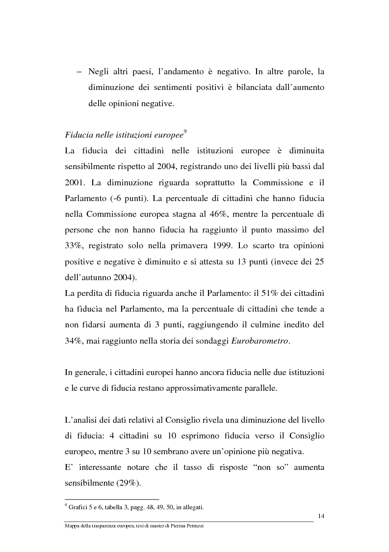 Anteprima della tesi: Mappa della trasparenza europea. Analisi, comparazione di casi e proposte, Pagina 12