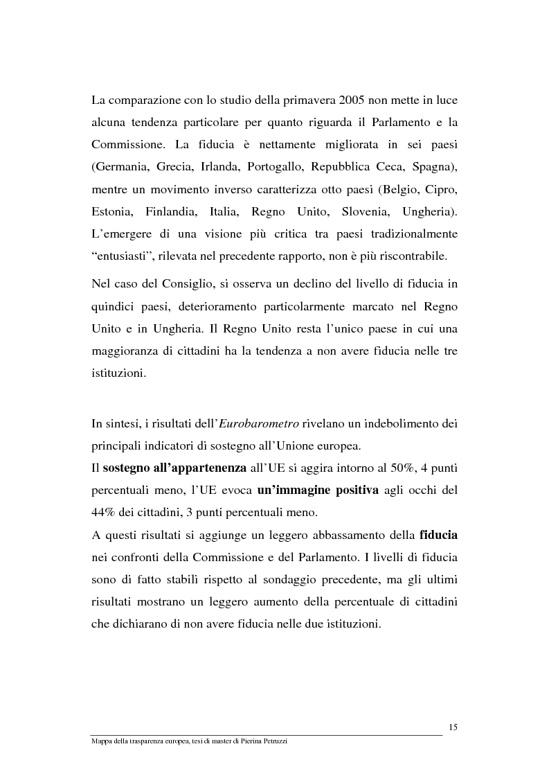 Anteprima della tesi: Mappa della trasparenza europea. Analisi, comparazione di casi e proposte, Pagina 13