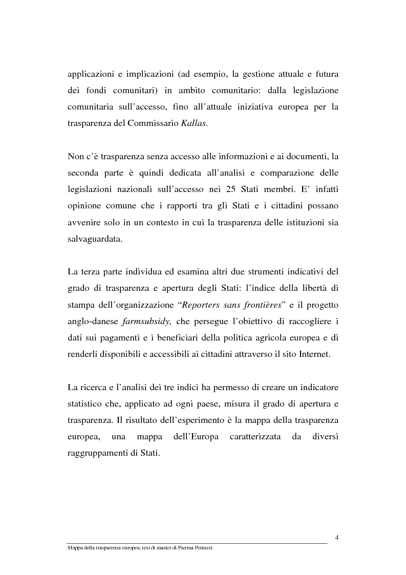 Anteprima della tesi: Mappa della trasparenza europea. Analisi, comparazione di casi e proposte, Pagina 2
