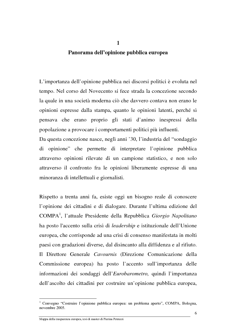 Anteprima della tesi: Mappa della trasparenza europea. Analisi, comparazione di casi e proposte, Pagina 4