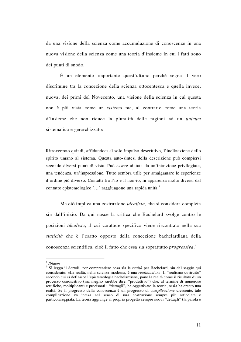 Anteprima della tesi: La conoscenza approssimata e l'ostacolo epistemologico nel primo Bachelard, Pagina 10