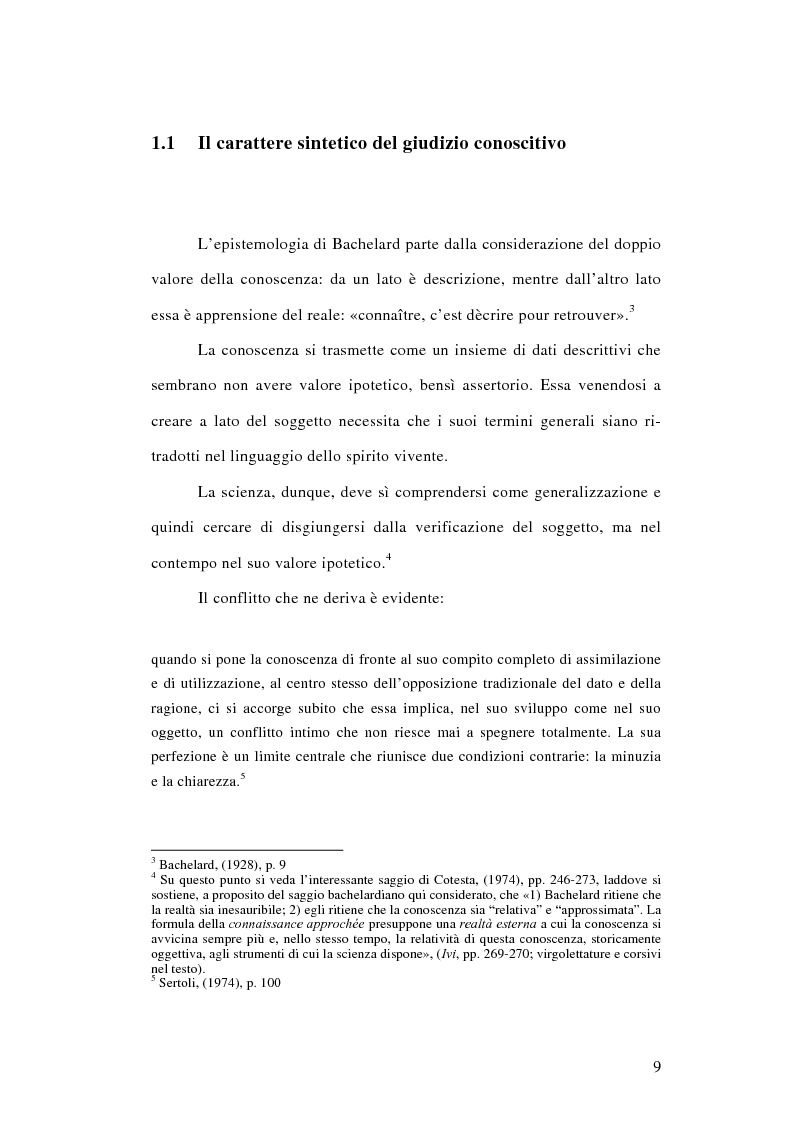 Anteprima della tesi: La conoscenza approssimata e l'ostacolo epistemologico nel primo Bachelard, Pagina 8