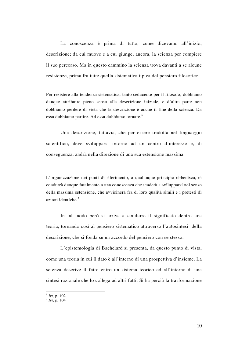 Anteprima della tesi: La conoscenza approssimata e l'ostacolo epistemologico nel primo Bachelard, Pagina 9