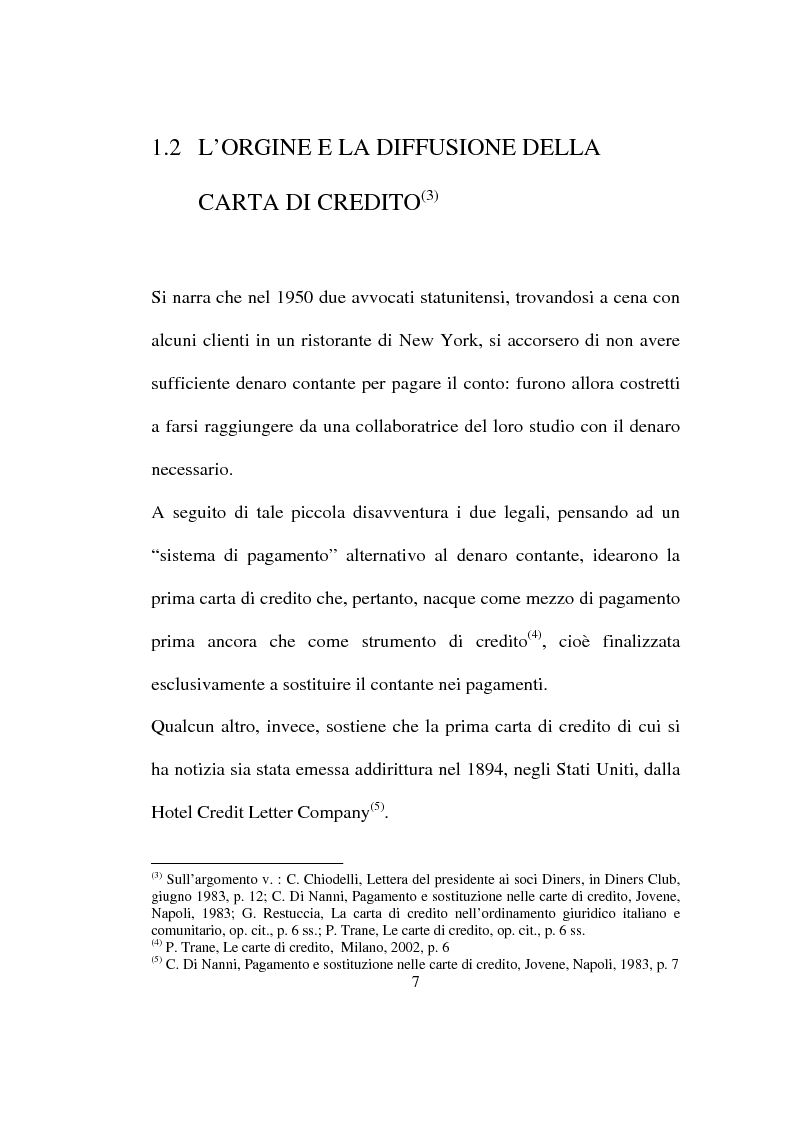 Anteprima della tesi: La carta di credito tra presente e futuro, Pagina 7